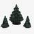Ceramic Christmas Tree Napkin Holders/Rings, $12 Per Set/$20 for All 5 thumbnail