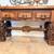 Hand Carved Solid Teak Console with Sculptural Openwork Base 12 thumbnail