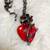 Red Heart and Black Rose Necklace 4 thumbnail