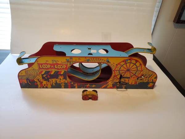 1950's Wolverine Loop the Loop tin windup toy 1
