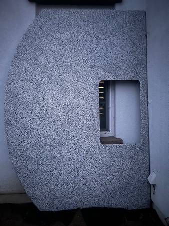 Granite slab, bullnose finish + extra (4 total) 1