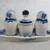 Russian Gzhel Porcelain Salt & Pepper Condiment Set With Tray 2 thumbnail