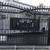 7’ X 20’ Bi-parting driveway farm gate Deer motif powder coated 3 thumbnail