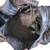 Vintage 25" Black Patchwork Leather Duffle Travel Bag 8 thumbnail