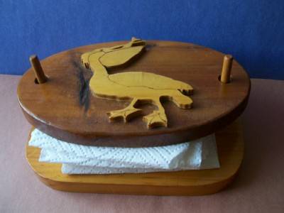 Hand Crafted Pelican Napkin Holder 1