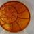 INDIANA GLASS snack plate.  13"R, amber colored, "Tree of Life" patter 3 thumbnail
