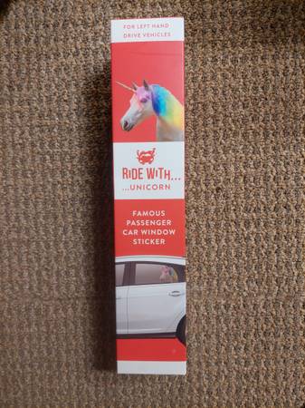 Brand New Ride with Unicorn Sticker 1