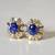 18K Sapphire + Diamond Earrings (Appraised at $2350!) 2 thumbnail