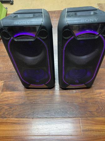 2 Sony GTKXB90 High Power Portable Bluetooth Speakers