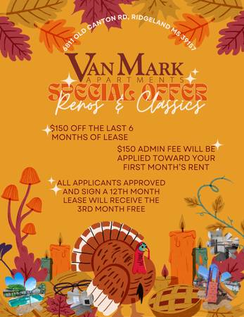 Turn a New Leaf and find your next home at Van Mark Apartments. 1