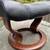 Ekornes black leather Stressless Classic ottoman 5 thumbnail