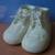 Dept 56 Bisque Baby Booties/Shoes With Cotton Laces 1 thumbnail