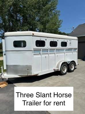 3 Horse Slant Trailer FOR RENT $100/DAY 1