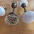 ANTIQUE DOORKNOBS - 10 SETS  - TIGER'S EYE BROWN+ 14 thumbnail