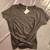 NWT Jolie Brand Black Crop Tee with Front Tie Size Small 1 thumbnail