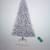 6.5' Christmas Tree NIB Flocked white and colored Lights 4 thumbnail