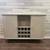 Light Gray Fluted Bar Cabinet / Fluted Entertainment Center with LED L 3 thumbnail