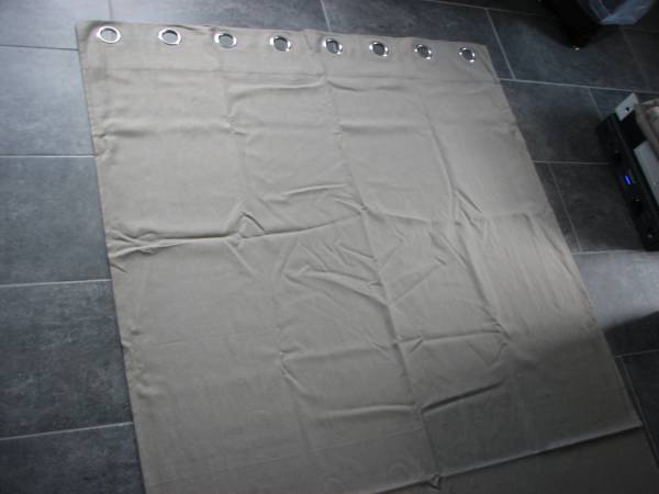 West Elmo Grey Linen/Cotton Curtain Panels (3) 1