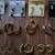 Gold Tone Earring Lot 3 thumbnail