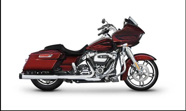 4" DBX40 Slip-On Exhaust for Harley Touring Bike 1