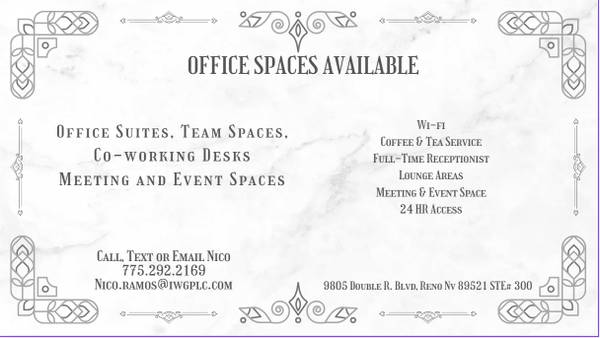 ✨ Modern Office Space in South Reno – Where Work Feels Good ✨ 1