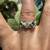 Gold ring 18k diamond aquamarine emerald 2 thumbnail