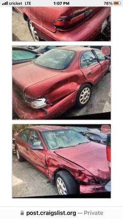 1996 geo prizm  reliable daily driver need sold today or sun 1