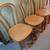 4-Brand New walnut dinning chairs real all natural 2 thumbnail