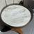 Marble Top Pedestal Side Table with Brass Gallery 2 thumbnail