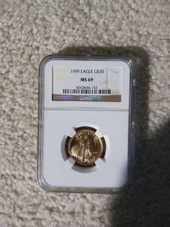 1999 -  1/4 oz. gold  eagle -  MS69 1
