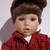Danbury Mint Radio Flyer Porcelain Doll BILLY Little Red Wagon & Dog 3 thumbnail