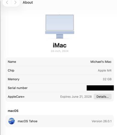 Almost-New 24" iMac - Blue - PRICE DROP! 1