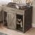 Dog Crate / Console Table w/ Barn Doors 2 thumbnail