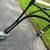 Wrought Iron Side Table W/ Round Glass Top and Heavy Duty Casters 4 thumbnail