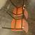 Set of 2 orange non-stacking chairs 3 thumbnail