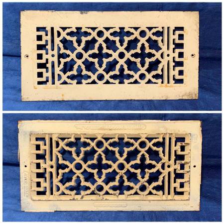 Small Victorian Scrolled Cast Iron Grilles $45 ea. 1
