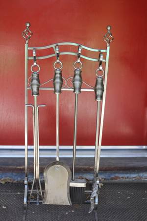 Five Piece Fireplace Tool Set ! 1