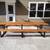 WESTERN RED CEDAR WOOD/METAL FRAME PICNIC TABLE 15 thumbnail