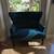 Elegant Emerald Green Velvet Victorian Loveseat Chair Couch 6 thumbnail