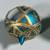 (11pc) Glass Ornaments in Shades of Blue and Green 13 thumbnail