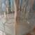 Brass Hanging 12 Light Etched Glass Chandelier > Excellent Condition 4 thumbnail