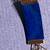 14k Solid Gold and AAA Natural Lapis Lazuli Bracelet-Vintage 7 thumbnail