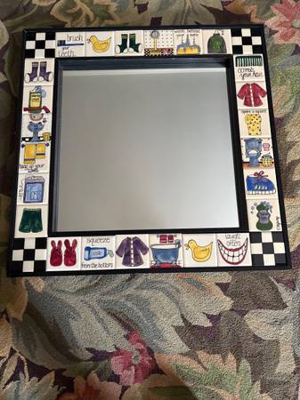 Nancy De Young Mosaic Bathroom Mirror 1