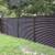 Louvered Screen Metal Fence Panels (6'Hx6'W) Black, White or Brown 14 thumbnail