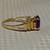 Oval Amethyst - 10K Gold Ribbed Step Ring Mounting 14 thumbnail