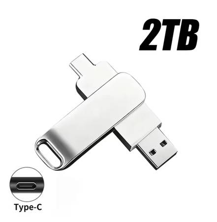 2TB Flash Drive USB-C USB 3.2 with keychain 1