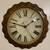 vintage 70s Landmark Quartz Analog Clock wood & glass 1 thumbnail