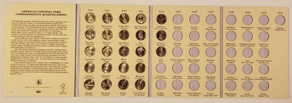 2010-2021 America's National Park Commemorative Quarter UNC-60 Set 1