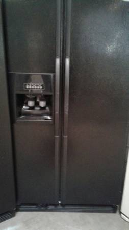 Black Side by Side Refrigerator "Same Day Delivery!!!" 1
