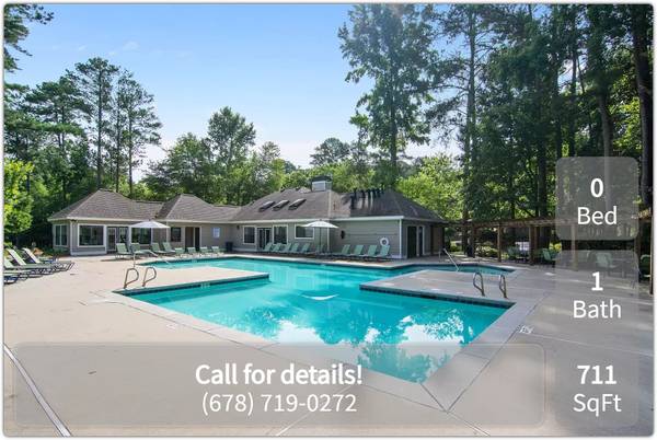 Lovely garden community in Stone Mountain. Studio 711 sqft! 1